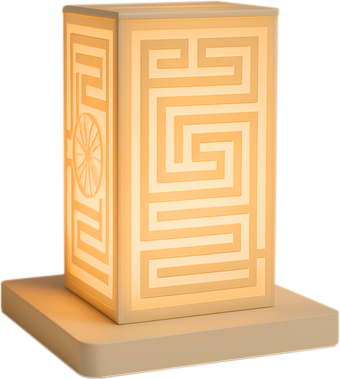 Labyrinthine Light Path • Cretan Lamp