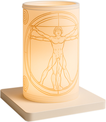Vitruvian Light Man • Humanist Lamp