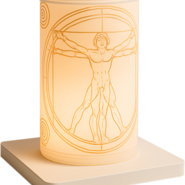 Vitruvian Light Man • Humanist Lamp